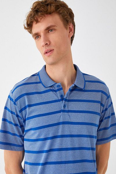 Koton Striped Polo Neck T-Shirt