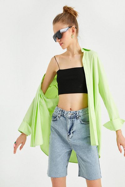 Koton 2sal40028md Pantaloni scurți din denim, multicolori, cu talie normală