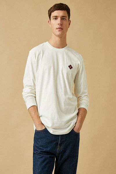 Koton Weißes Herren-T-Shirt 2WPM10001HK