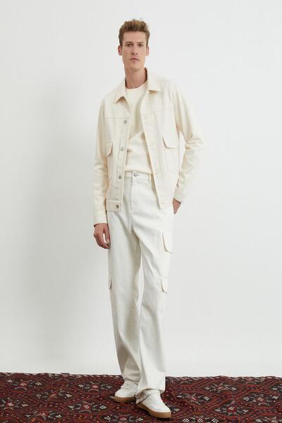 Koton Men's Ecru Jacket