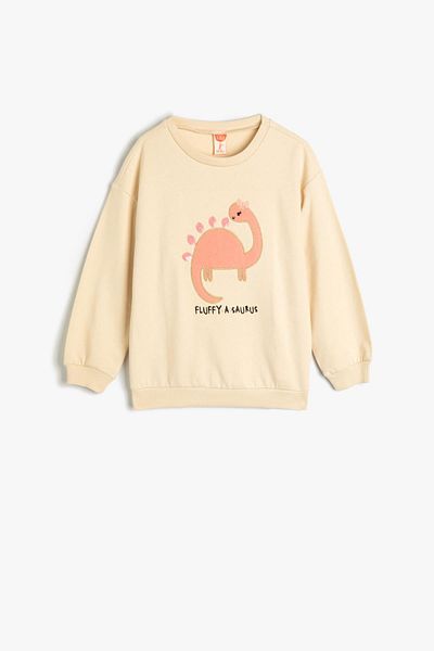 Koton Baby Girl Beige Sweatshirt