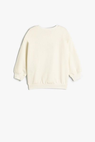 Koton Baby Girl Ecru Sweatshirt