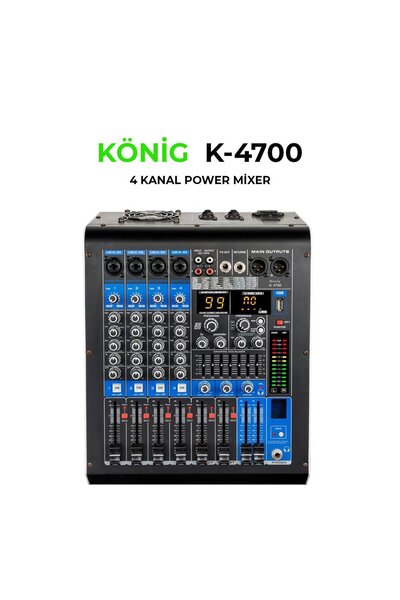 König KA-4700 P 4 Kanal Power Mixer
