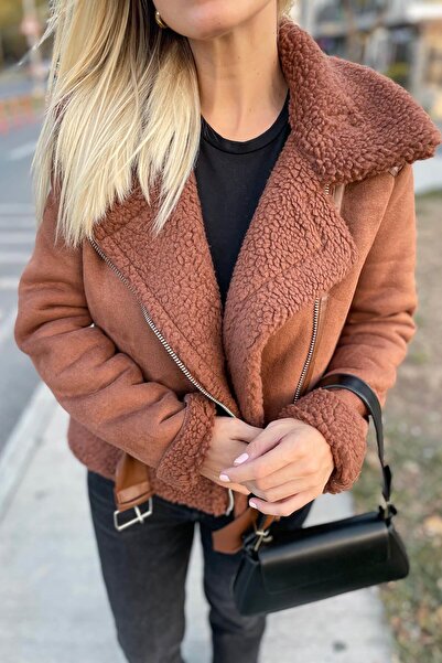 Sue Store Σκούρο καφέ καστόρι με ζώνη