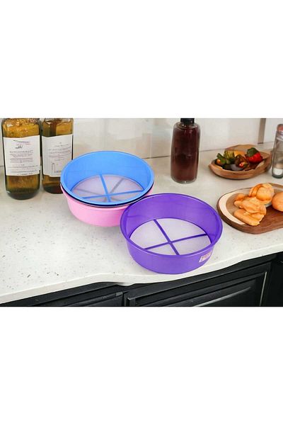 ÇEÇEN HOME Colorful Small Size Flour Sieve (Height 7cm Width 26)