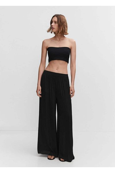 MANGO Woman Low waisted Palazzo pants