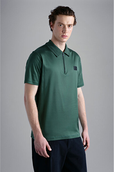 PAUL&SHARK MEN'S KNITTED POLOSHIRT C.WCOTTON