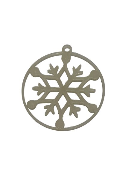 eoshop مجموعة زينة عيد الميلاد على شكل ندفة الثلج مكونة من 6 قطع مع تألق في ا...