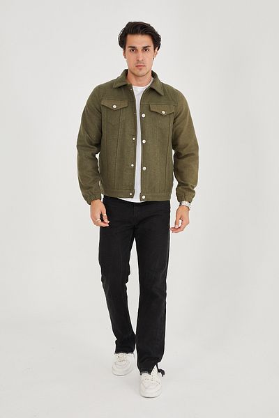 allymoda Мъжко зимно яке от плат ALLY-203