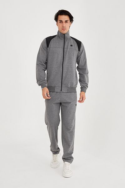 allymoda Men's King-Size Collar Tracksuit Set 100% Cotton ALLY-205