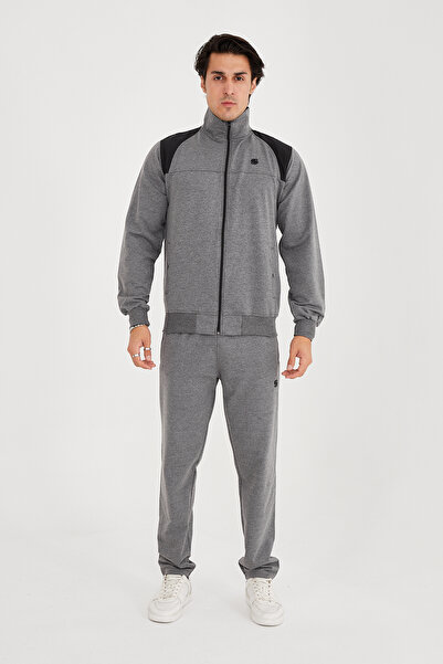 allymoda Men's King-Size Collar Tracksuit Set 100% Cotton ALLY-205