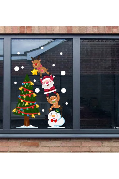 Think And Print Yılbaşı Çam Ağacı Süsleme Kardan Adam Noel Baba Kar tanesi Ye...