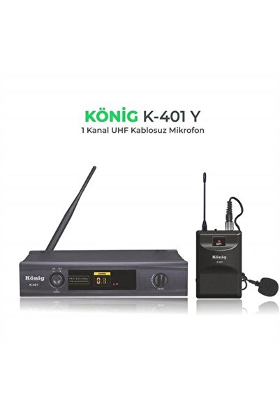 König KÖNİG K-401 Y WİRELESS BİR YAKA MİKROFONU