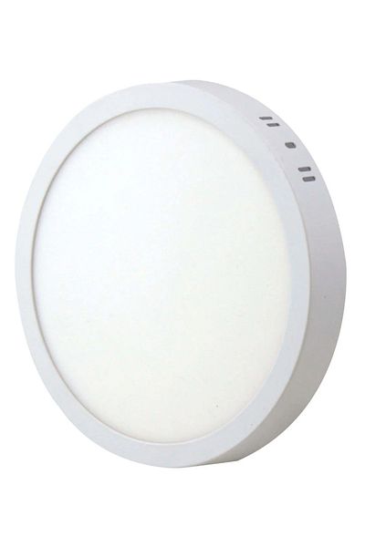 VENSO 3 PCS VENSO 24W SURFACE MOUNTED PANEL LED ROUND WHITE CASE WHITE LIGHT LUMINAIRE