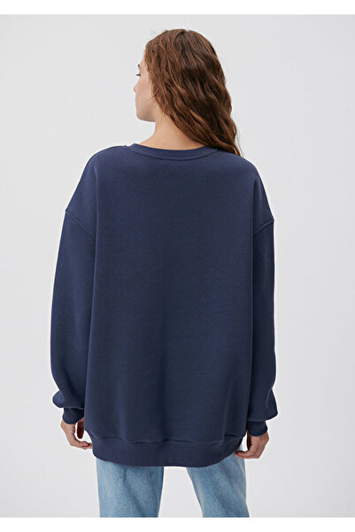 Mavi New York Baskılı Mavi Sweatshirt 1612008-85315