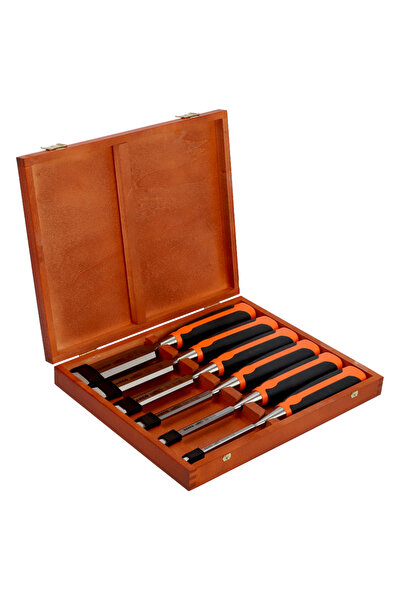 Bahco 6 Parça Iskarpela Seti Ahşap Kutuda 424P-S6-EUR