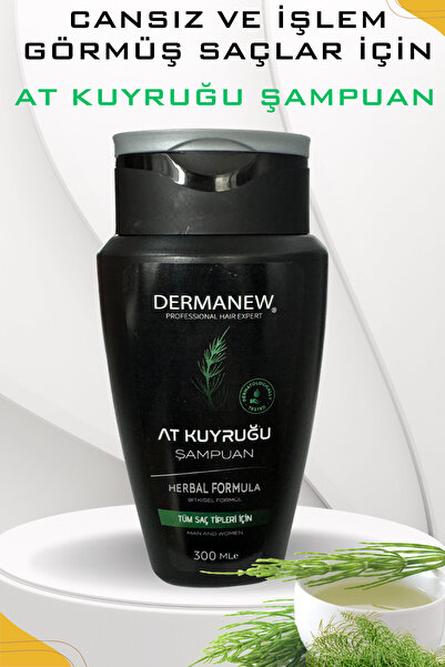 dermanew hair At Kuyruğu Şampuan - Yıpranmış Ve Geç Uzayan Saçlar Için - Onar...