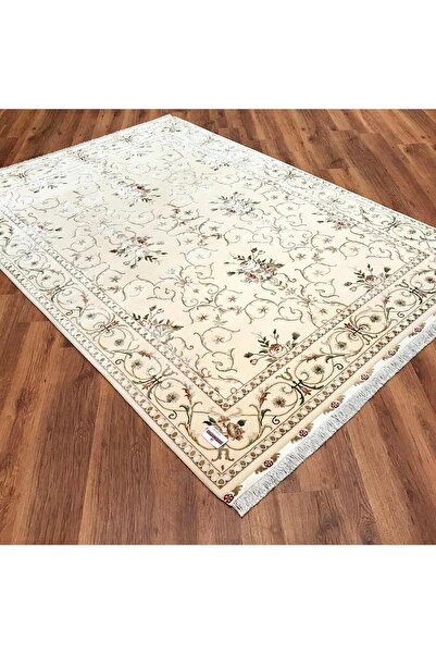 Halıcızade Sultanahmet Serisi Çiçek Desenli El Dokuma Halı-sultanahmet Pvr02 Ivory Ivory
