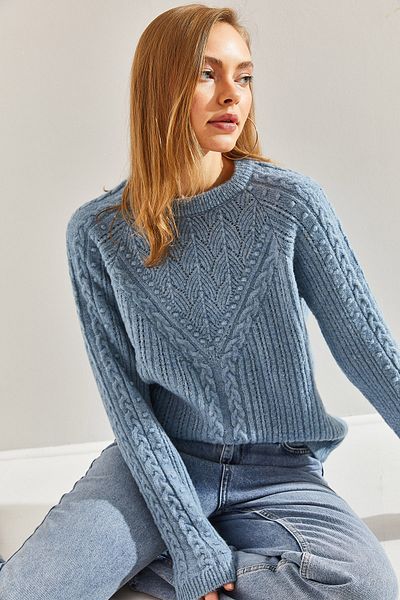Bianco Lucci Gemusterter Strickpullover für Damen