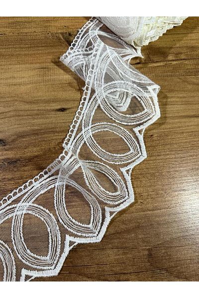 efem gipür Single Ring French Lace Tape Matte embroidered 9 m
