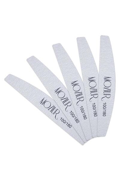 MOZIUR 5 Adet 100/180 Kalıcı Oje Ve Protez Tırnak Için Kağıt Törpü