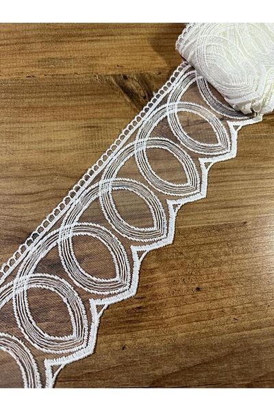efem gipür Single Ring French Lace Tape Matte embroidered 9 m