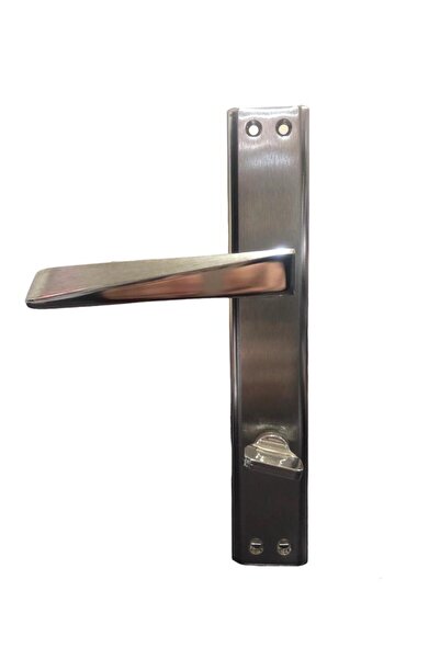 Dooraks MÂNER WC SATINAT NICKEL CU CADRU PRISMATIC (STÂNGA)