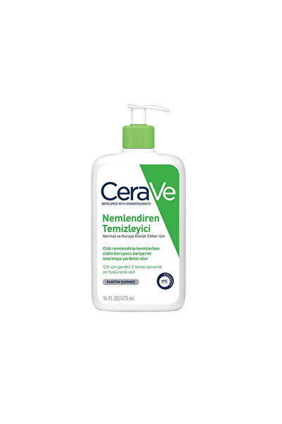 CeraVe Normal ve Kuruya Dönük Ciltler İçin Yağlı His Bırakmayan Nemlendiren Temizleyici 473ml