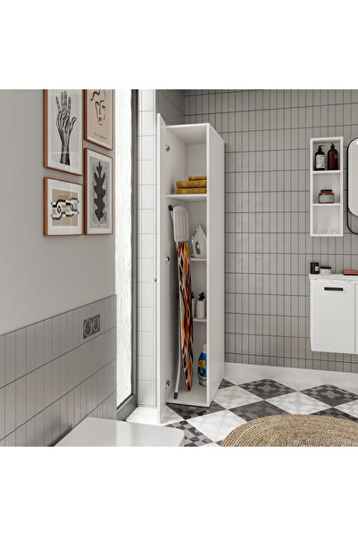 Genel Markalar Merlin Mobilya SAVANA M ÇOK AMAÇLI BANYO KİLER DOLABI