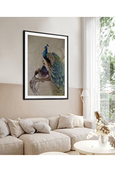 HOMEPACK Pictură cu un singur cadru Pictură poster din seria Păun TK/236