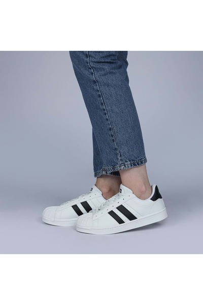 Jump 28787 White Black Women's Sneaker Casual Sneakers - White-black - 40 - St02726-13913