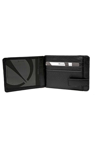 Grande - 544 - Gerçek Deri Mıknatıslı Erkek Cüzdan