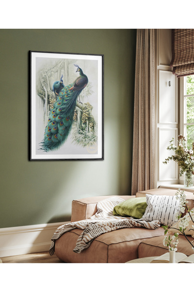 HOMEPACK Επιτραπέζιο μονόκλινο πλαίσιο Peacock Series Αφίσα Ζωγραφική TK/237
