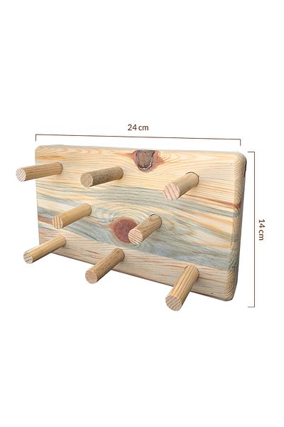 Grootland Decorative Wooden Wall Hanger (Walnut)
