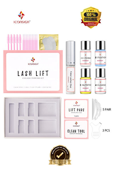 iconsign Lash Lift ® Kaş Kirpik Perma Lifting Seti Profesyonal Kirpik Perma Full Set