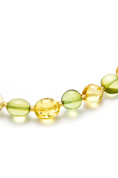 Amber by Mazukna Light Green Flexible Fishing Line - Free Cut, Drop Amber Bracelet, Junior and Adult Certified