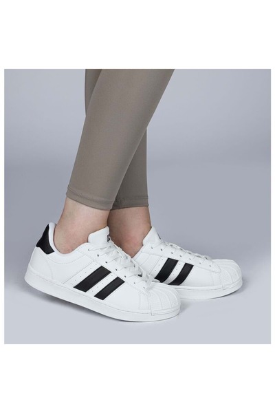 Jump 28787 White Black Women's Sneaker Casual Sneakers - White-black - 40 - St02726-13913