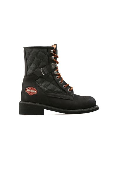 Harley Davidson Black Women's Boots 025G100078-Black-Nubuck