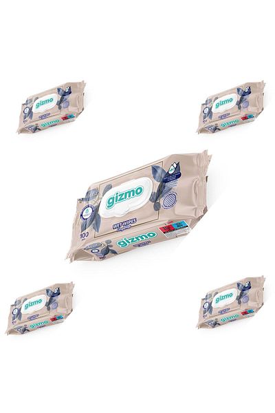 Gizmo Gizmo - Wet Wipes 100Pcs - 5 Pack