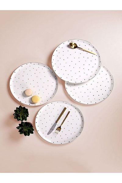 Porland Forest Flat Plate 20cm 4-Piece 04lfh000561