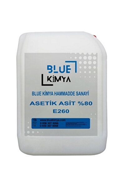 Blue Kimya Asetik Asit E260 10 Kg Sirke Ruhu %80
