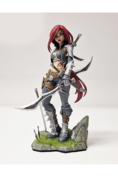 TuransoyCraft LOL Katarina Boyalı Figür League of Legends Sinsi Bıçak Figür B...