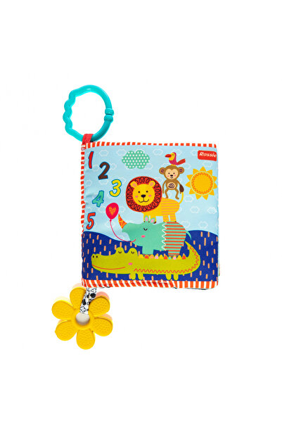 Rossie 2 'Li Set İlk Sayılar Dişlikli Aynalı Kitabım ve Çıngıraklı Topum 13 Cm
