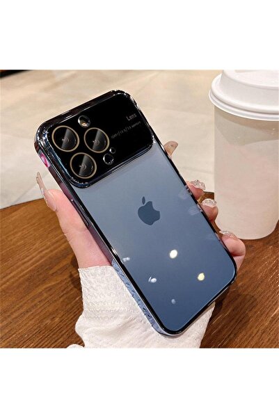 HappyCase İphone 13 Pro Kamera Korumalı Çerçeveli Lensli Renkli Arkası Şeffaf...