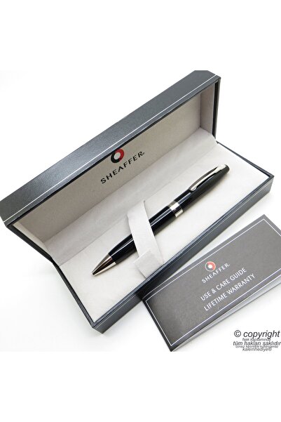 Sheaffer Legacy Siyah Krom Tükenmez Kalem | Isme Özel Kalem