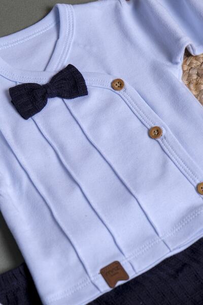 VERONA TARZ New Season Ribbed Fabric Baby Boy 5-Piece Hospital Discharge Set Newborn Outfit