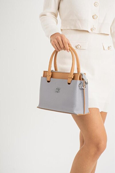 ImPolo Shakira GreyTabaДамска чанта и клъч с релефен принт, размер 21X27