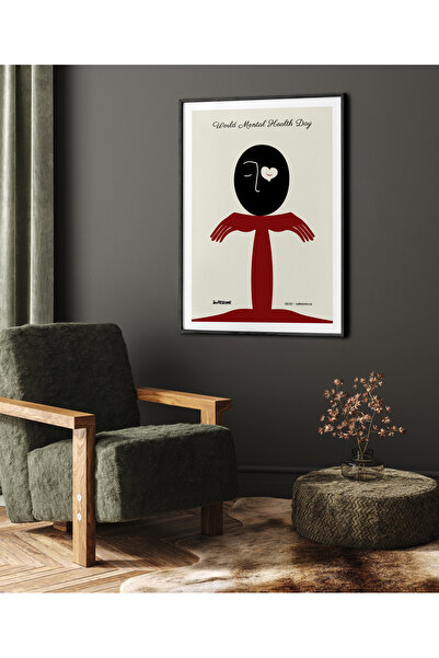 HOMEPACK Tekli Çerçeveli Tablo Modern Art Poster Tablo TK/259