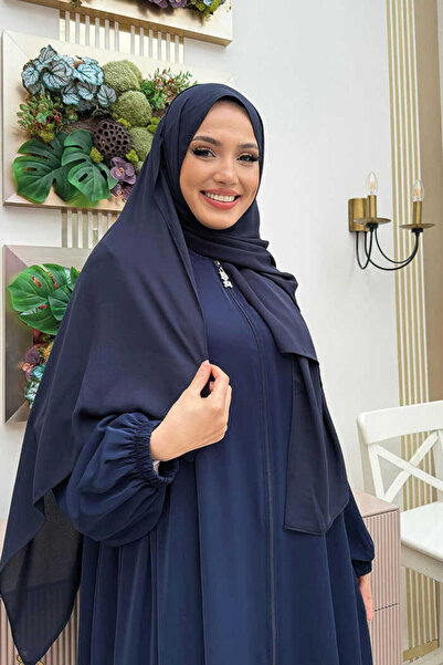 Bym Fashion Ovális, összegyűjtött ujjú mandzsetta elasztikus cipzárral, teljes méretű Ferace Bym5 sötétkék