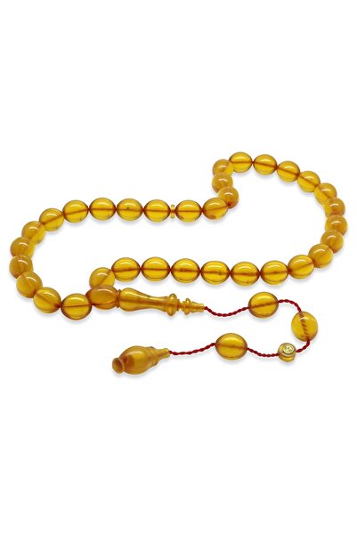 EbruHome سبحة صلاة من الكاتالين الأصفر المقطوع حسب الطلب مع نظام لكل منهما مص...